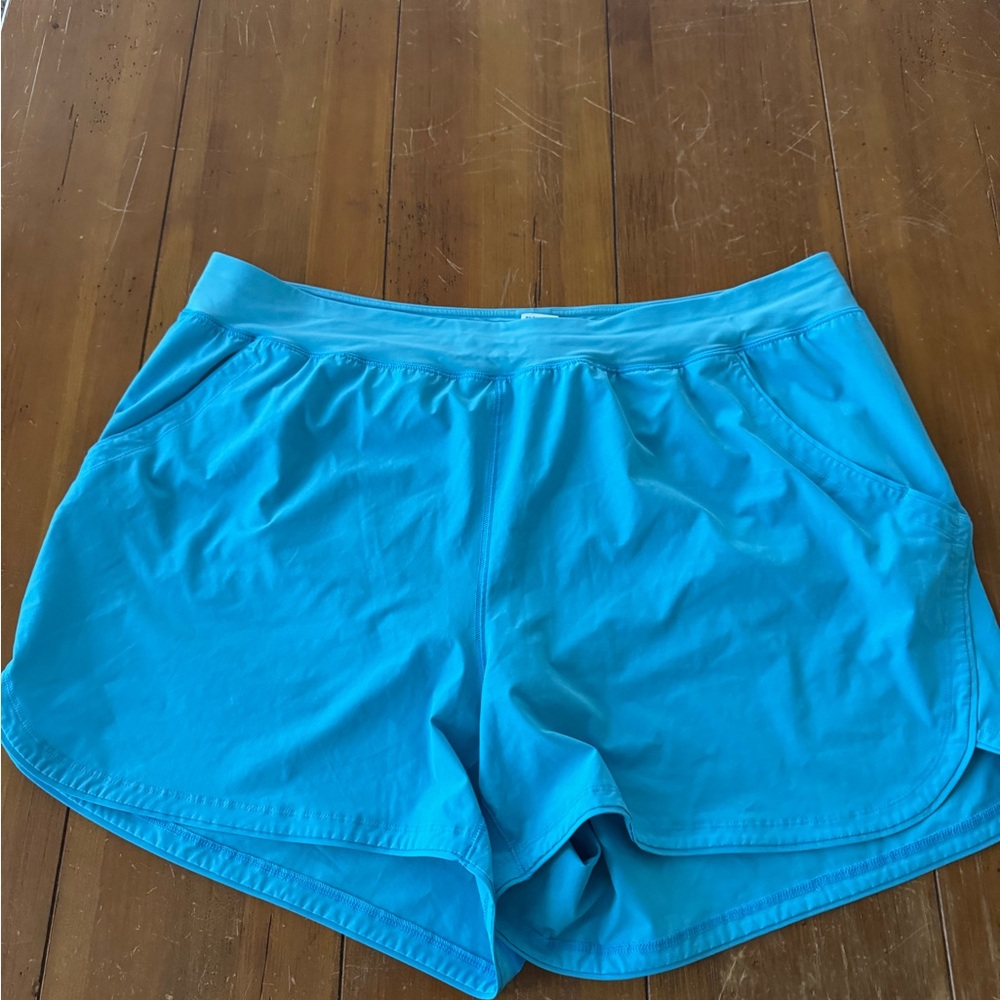Lands' End Women's Bright Blue Swim Coverup Shorts